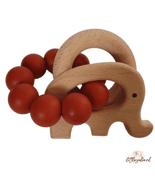 Chewies & More speelrattle - Olifant 4 | Little Julie