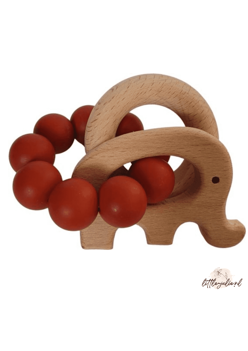 Chewies & More speelrattle - Olifant 4 | Little Julie