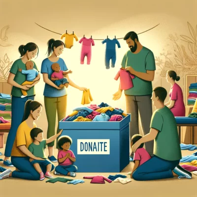 Het belang van het doorgeven of doneren van babykleding.