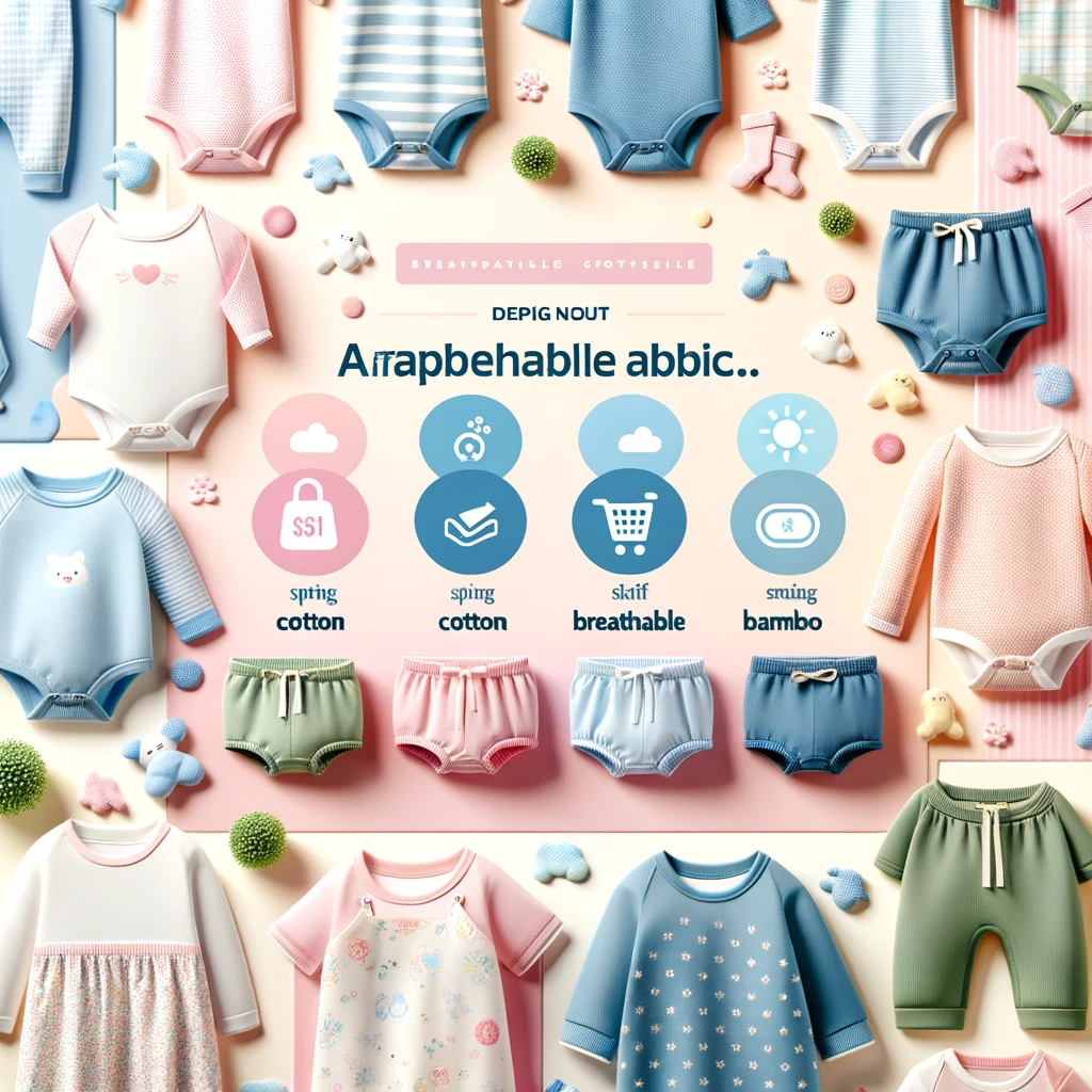 Voordelige en ademende stoffen voor babykleding