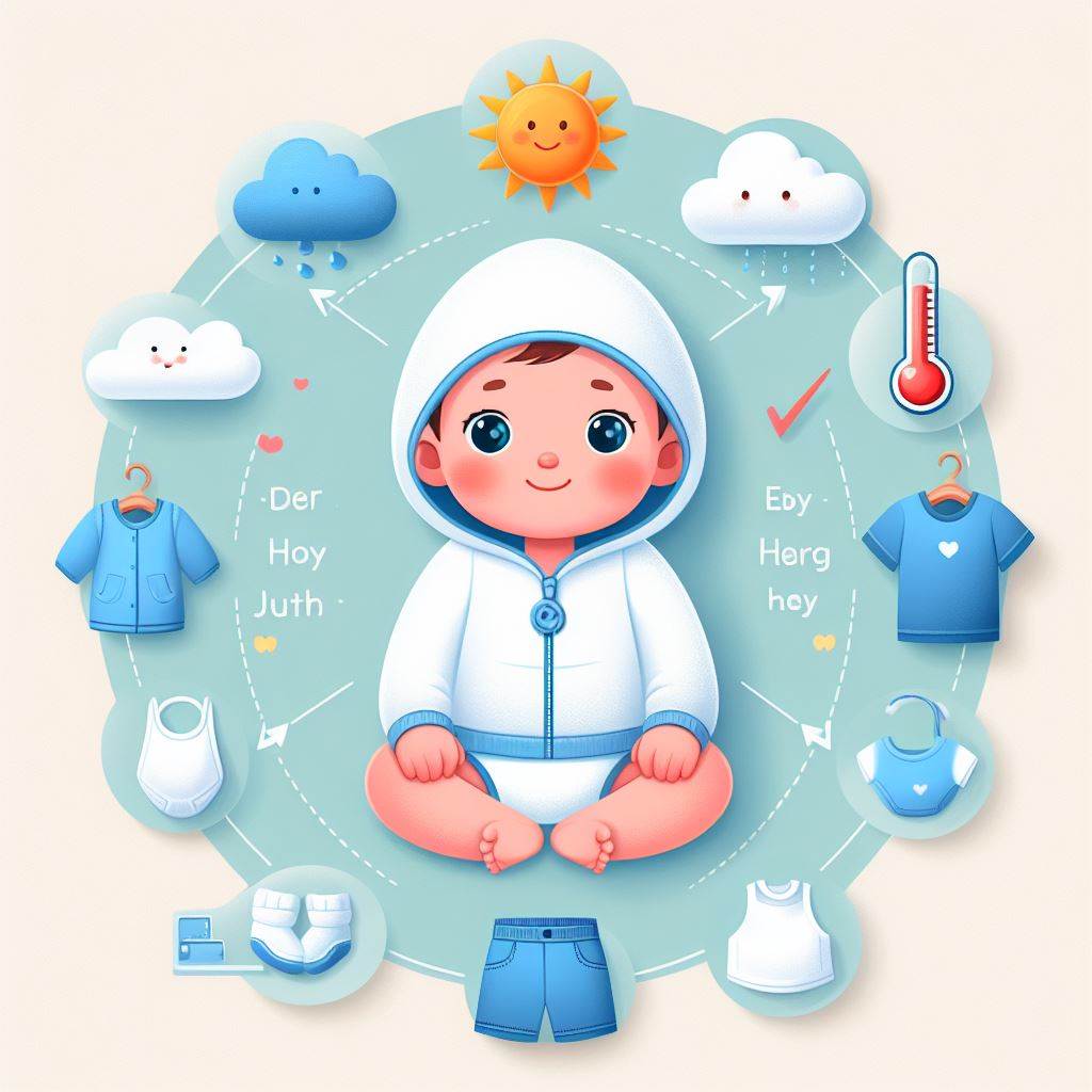 Waarom is het belangrijk om rekening te houden met de temperatuur bij het kiezen van babykleding