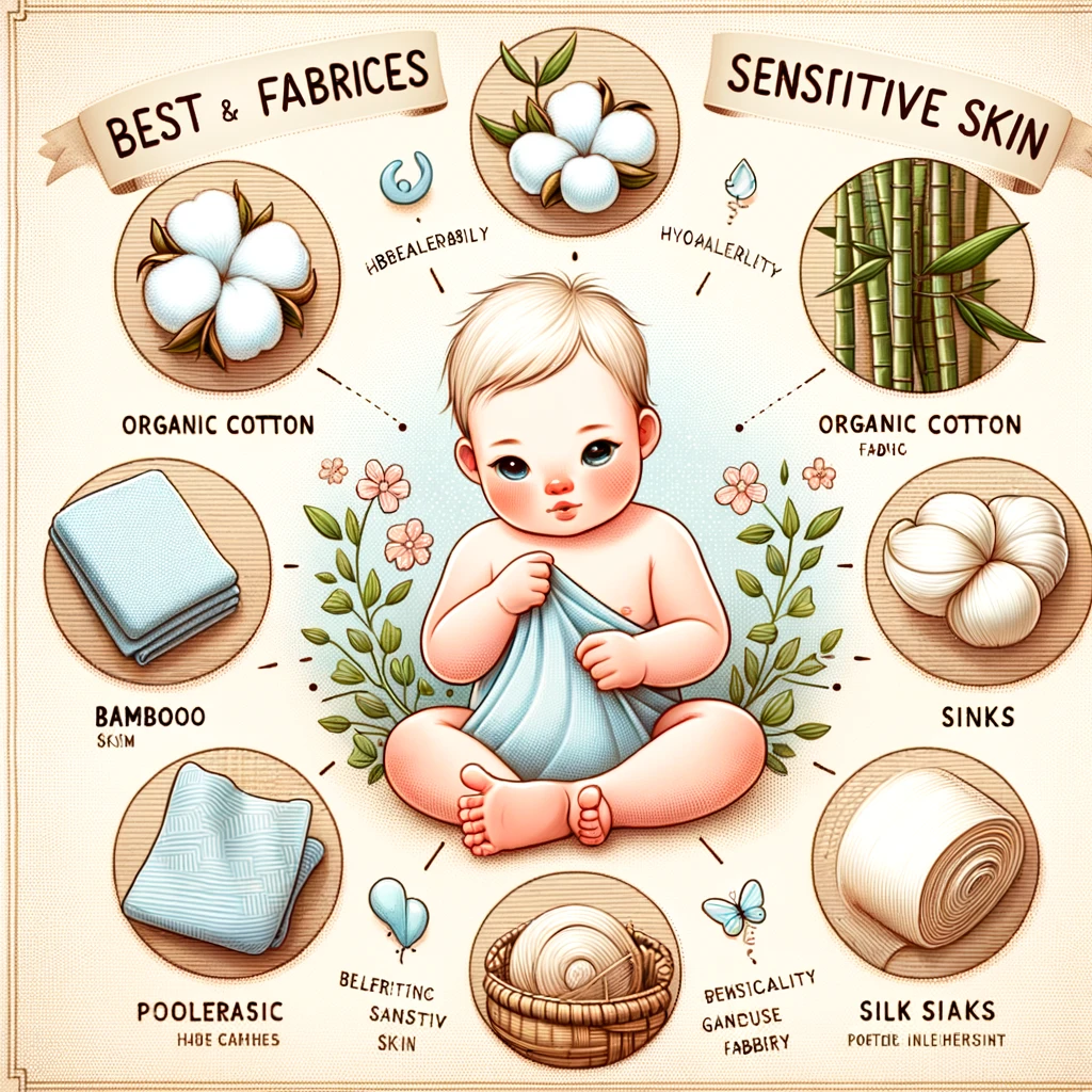 Wat zijn de beste stoffen voor baby's met een gevoelige huid?