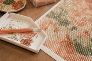 Diamond painting met steentjes en pen